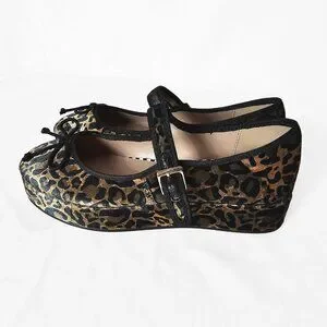 Mary Jane Flats Betsey Johnson Ballet Flats Betsey Johnson Shoes Betsey  Johnson Hellena Leopard Print